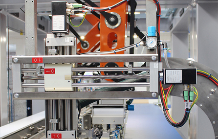 Formatumrüstungen in Verpackungsmaschinen lassen sich mit Positioniersystemen auf Knopfdruck schnell und exakt umsetzen.