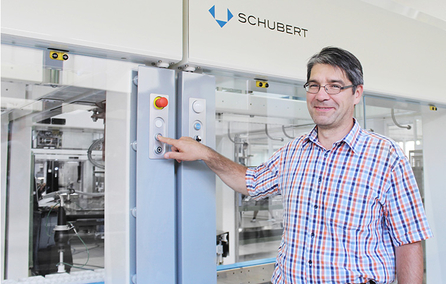 Für die Formatverstellung verwendet Schubert die Positioniersysteme von halstrup-walcher.